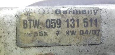 Audi A8 D3 2002-2009 sedan 3.0 TDI diesel AT 171 kW 2004  EGR Ventil 059131511