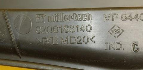 Renault Scenic II 2003-2009 hatchback 1.5 DCI diesel MT 78 kW 2007  Torpédo (plast pod čelným sklom) 8200136789 8200183140