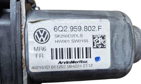 Skoda Fabia II 2007-2014 hatchback 1.4 TDI diesel 59 kW 2008  Motorček okien predný ľavý 6Q2959802F