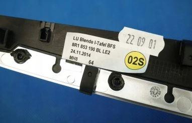 Audi Q5 2008-2016 hatchback 3.0 TDI diesel AT 176 kW 2009  Lišta 8R1853190BL