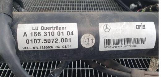 Mercedes ML W166 2011-2015 hatchback 3.5 V6 petrol AT 225 kW 2012  Ťažné zariadenie A1663100104