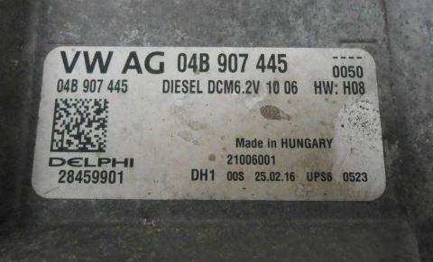 Skoda Fabia III 2014- hatchback 1.4 TDI diesel MT 77 kW 2016  Riadiaca jednotka motora 04B907445