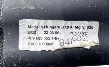Audi A6 C6 2004-2011 combi 3.0 TDI diesel AT 165 kW 2005  Roleta kufra 4F9863553