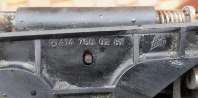 Mercedes Vaneo hatchback 1.7 CDI diesel MT 67 kW 2004  Kľučka zadnej kapoty vonkajšia 4147600261