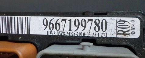 Citroen Berlingo I 1996-2008 minivan 1.4 8v petrol 55 kW 2005  Poistková skrinka 9667199780 R09