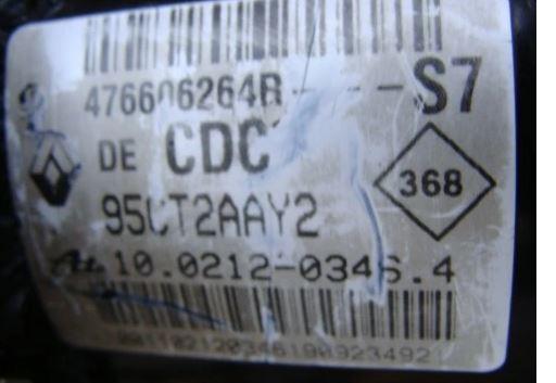 Renault Megane III 2008-2016 hatchback 1.5 DCI diesel MT 81 kW 2010  Pumpa ABS 476606264R 00.0405-104E.0