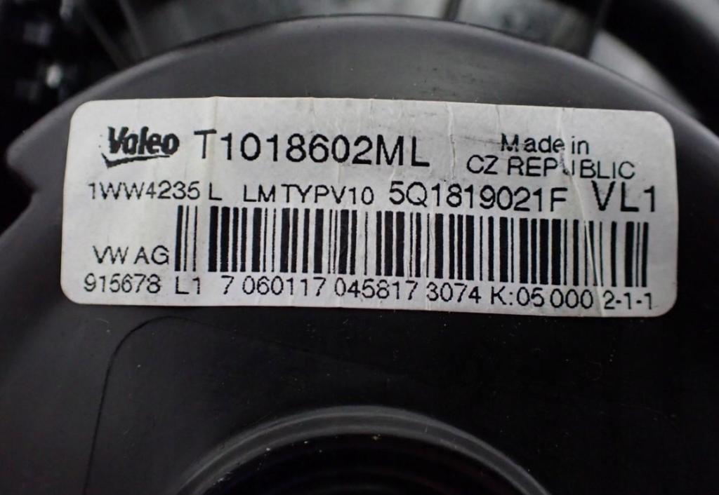 Skoda Octavia III 2013- Ventilátor kúrenia 5Q1819021F 5Q0907521C