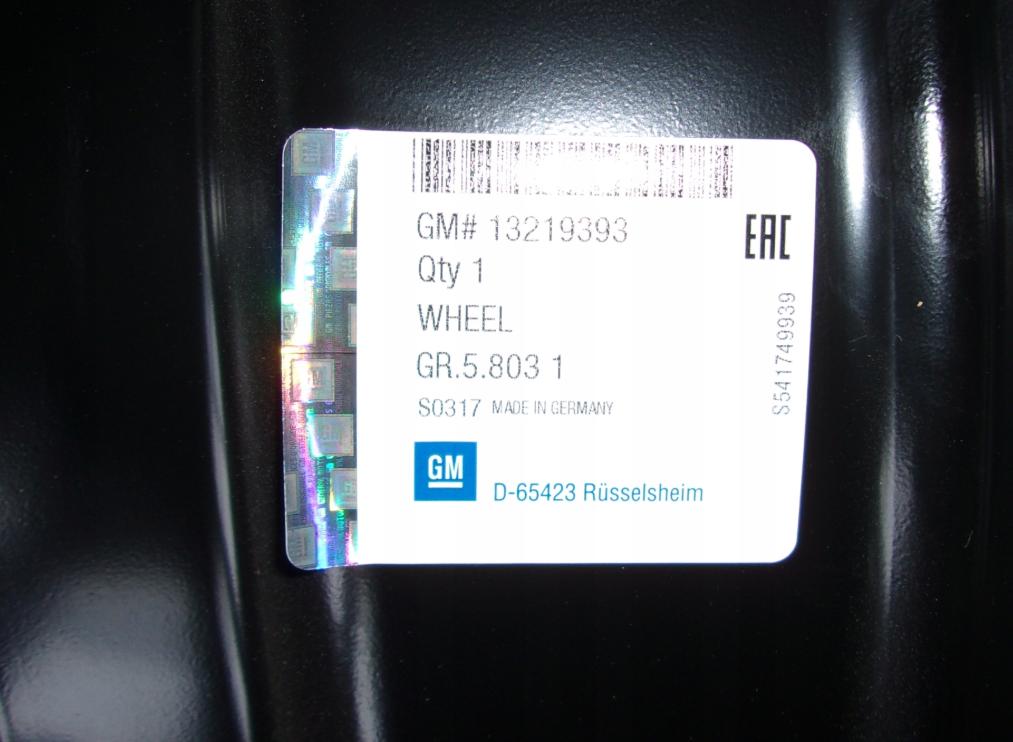 Opel Insignia A 2008-2017 7JX17 5X120 BMC  Plechový disk 13219393