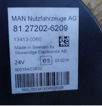 MAN TGX I 2006-   Prístrojová doska 81.27202-6209
