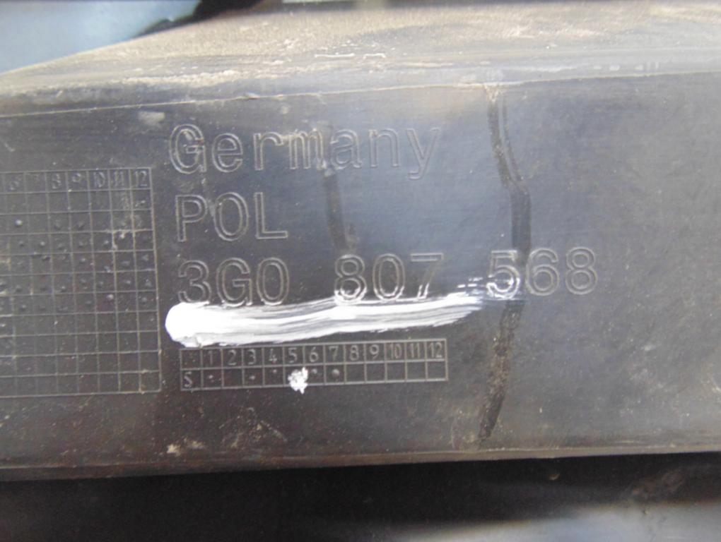 Volkswagen Passat B8 2014- Nárazník zadný 3G0807568