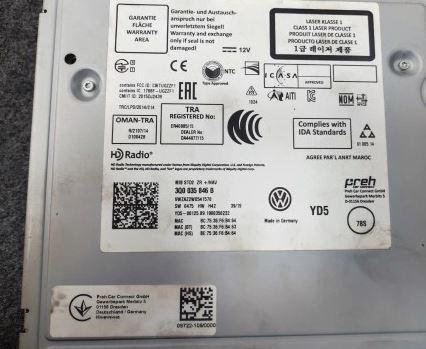 Volkswagen Passat B8 2014- combi 2.0 TDI diesel AT 110 kW 2015  GPS navigácia 3Q0035846B