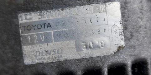 Toyota Corolla E11 1997-2002 combi 1.9 D diesel MT 51 kW 2002  Alternátor 27060-53020