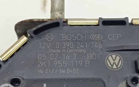 Volkswagen Caddy III 2K 2003-2020 hatchback 1.9 TDI diesel MT 77 kW 2009 Mechanizmus stieračov predný 2K1955119B 0390241746 0502163