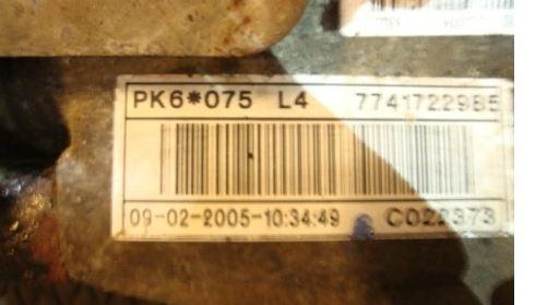 Renault 19 sedan 2.0 DCI diesel 110 kW 2008  Prevodovka manuálna PK6075