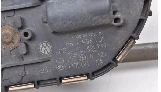 Volkswagen Passat B6 2005-2010 sedan 2.0 TDI diesel 103 kW 2007  Mechanizmus stieračov predný 3C1955119A