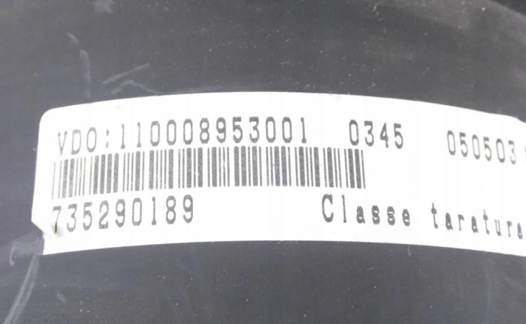 Alfa Romeo 147 hatchback 1.6 16v petrol MT 88 kW 2002  Prístrojová doska 735290189