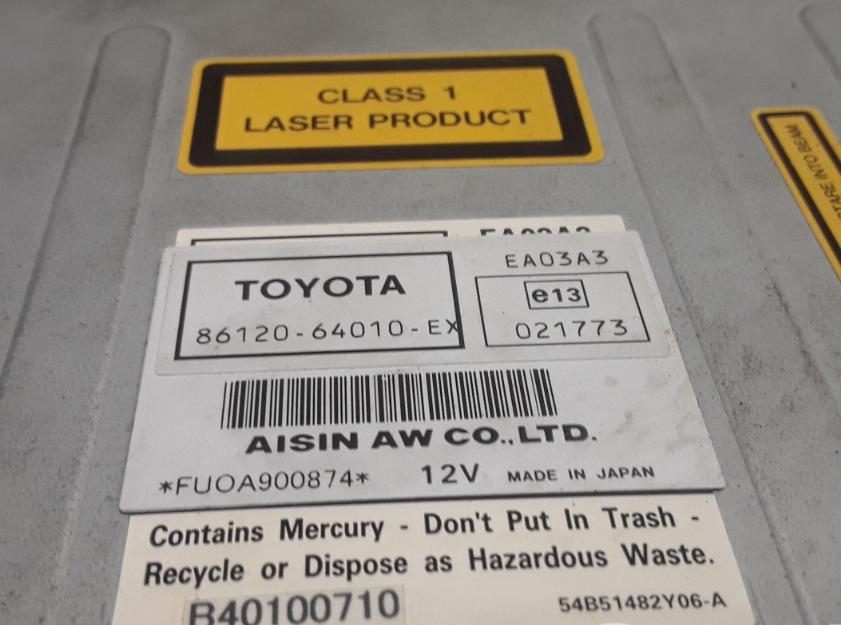 Toyota Corolla Verso II 2004-2009 Rádio 8612064010EX