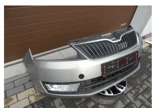 Skoda Rapid 2012-2019 hatchback 1.2 TSI petrol MT 77 kW 2012  Nárazník predný