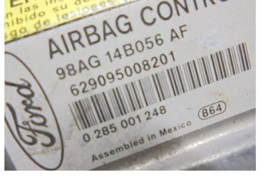 Ford Focus Mk1 1998-2004 hatchback 1.8 TDCI diesel MT 85 kW 2002  Riadiaca jednotka airbagu 98AG14B056AF