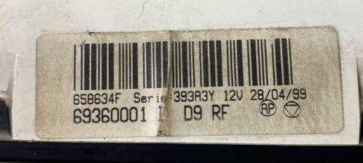 Peugeot 406 sedan 2.2 HDI diesel MT 98 kW 2003  Panel kúrenia/klimatizácie 658634F 69360001 393A3Y