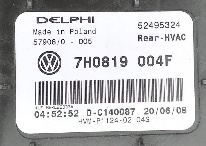 Volkswagen Transporter T5 2003-2015 hatchback 2.5 TDI diesel MT 96 kW 2004  Ohrievanie, ventilácia ostatné 7H0819004F