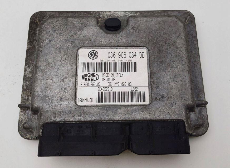 Volkswagen Polo IV 9N 2001-2009 hatchback 1.4 16v petrol MT 55 kW 2006  Riadiaca jednotka motora 036906034DD