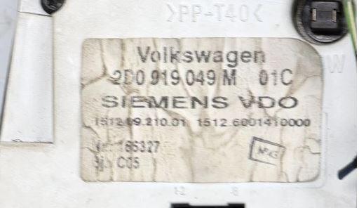 Volkswagen LT II 1996-2006 2.5 TDI diesel 80 kW 1999  Prístrojová doska 2D0919049M