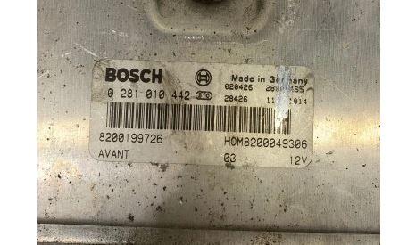 Renault Megane I 1995-2003 hatchback 1.9 DTI diesel MT 59 kW 2001 Riadiaca jednotka motora 0281010442 8200199726 8200049306