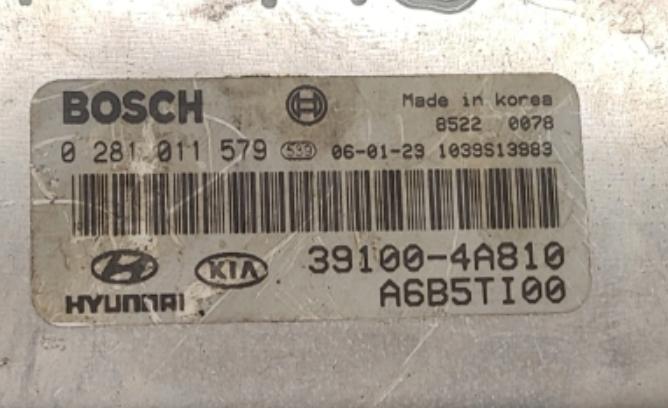 Kia Sorento I 2003-2009 suv 2.5 CRDi 16v diesel 103 kW 2002  Riadiaca jednotka motora 0281011579  39100-4A810