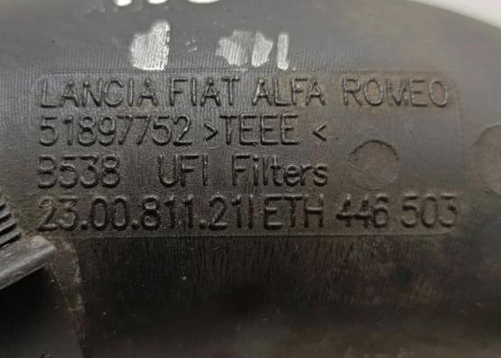 Fiat Doblo II 2010- 1.6 16v diesel 77 kW 2010  Rúrka chladenia vzduchu 51897752