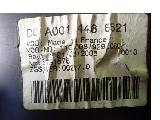 Mercedes Sprinter I 1995-2006 2.2 CDI diesel 80 kW 2002  Prístrojová doska A0014468521