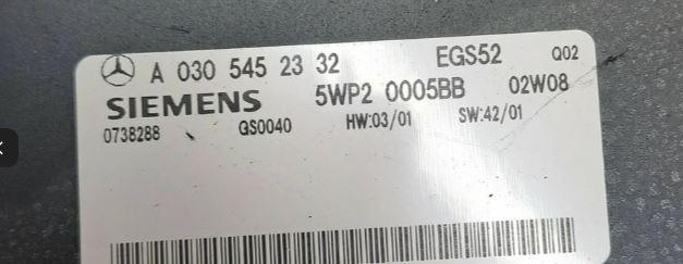 Mercedes C W203 2000-2007 sedan 1.8 petrol 105 kW 2005  Riadiaca jednotka prevodovky A0305452332 5WP20005BB