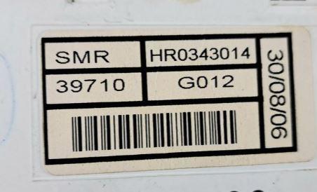 Honda Civic VIII 2006-2011 hatchback 1.4 16v petrol AT 61 kW 2006  Prístrojová doska HR0343014