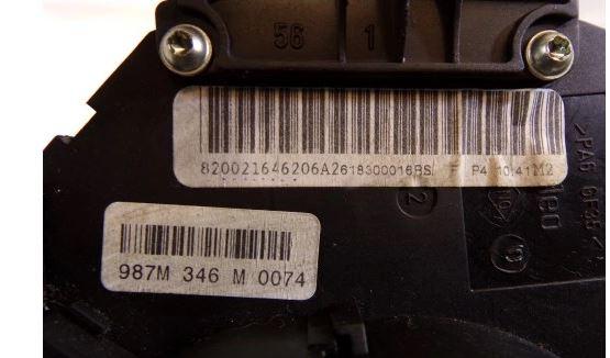 Renault Megane II 2003-2008 hatchback 1.5 DCI diesel MT 60 kW 2002  Prepínacie páčky pod volantom 8200216462