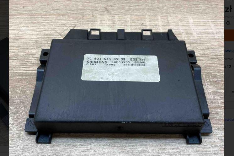 Mercedes E W210 1995-2002 combi 2.9 TD diesel AT 95 kW 1996  Riadiaca jednotka prevodovky 0215450532 5WK33905