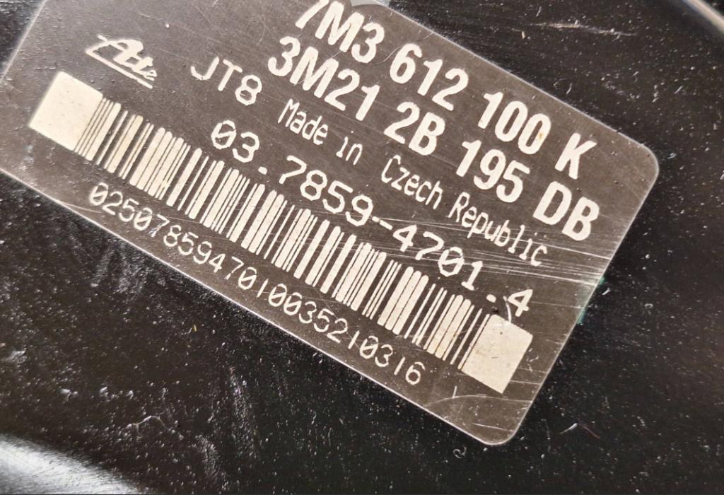 Ford Galaxy Mk2 2000-2006 minivan 1.9 TDI diesel MT 85 kW 2005  Posilňovač bŕzd 7M3612100K 3M212B195DB