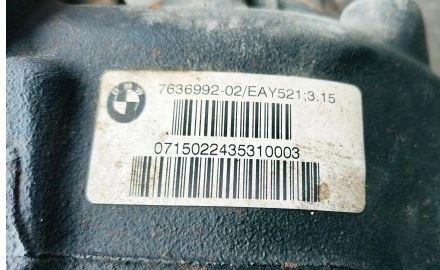 BMW X5 F15 2013-2018 hatchback 3.0 D diesel AT 230 kW 2014  Diferenciál zadný 7636992 3.15