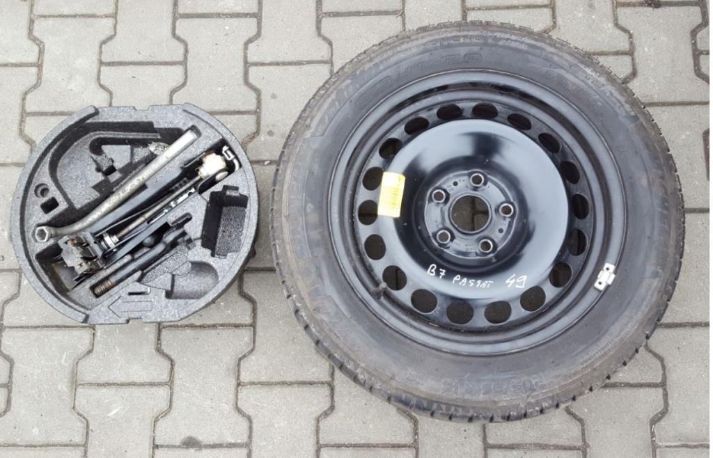 Volkswagen Passat B6 B7 B8 2005-2015 sedan 2.0 TDI diesel 125 kW 2009  Sada na výmenu rezervného kolesa R16