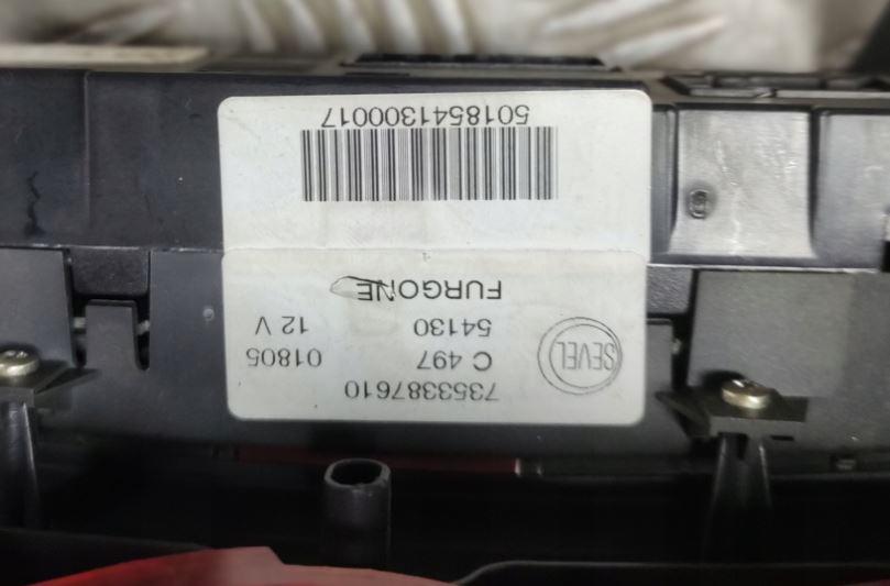 Fiat Ducato II 1994-2006 2.8 D diesel MT 64 kW 1999 Prepínač svetiel 7353387610