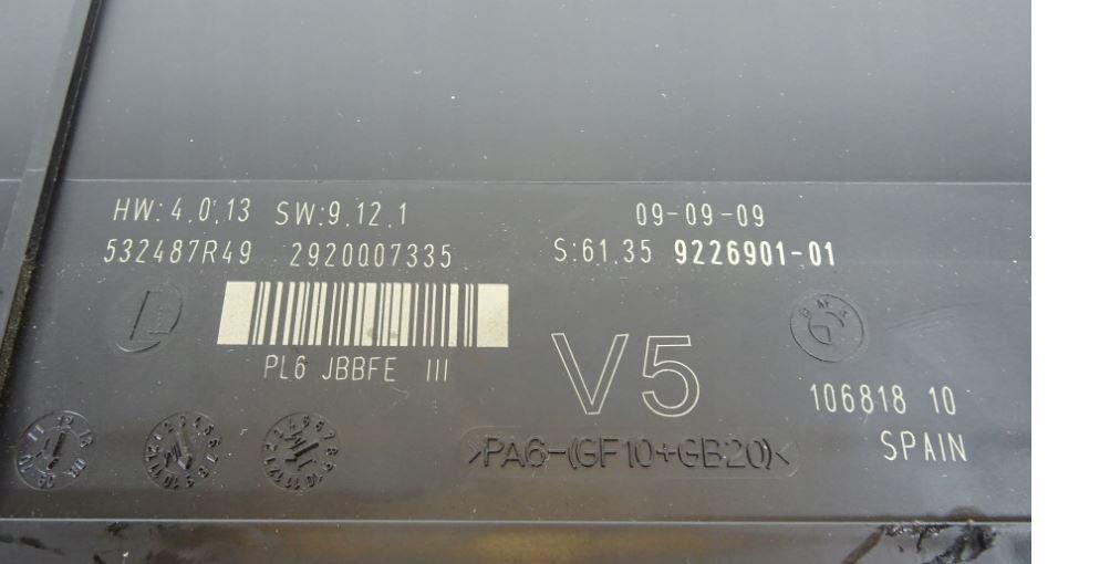 BMW 7 F01 2008-2015 sedan 4.4 XDRIVE V8 petrol AT 300 kW 2010  Modul komfortu 9226901