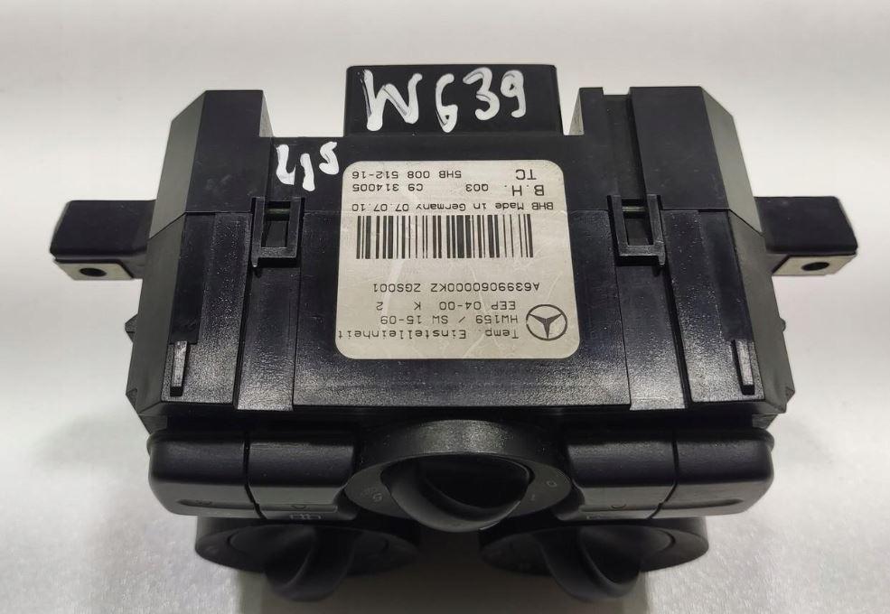 Mercedes Vito W639 2003-2014 hatchback 2.2 CDI diesel MT 70 kW 2012  Panel kúrenia/klimatizácie A6399060000