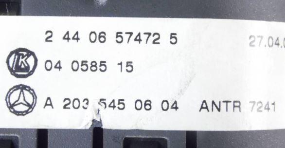 Mercedes C W203 2000-2007 sedan 2.2 CDI diesel AT 105 kW 2001  Prepínač svetiel A2035450604
