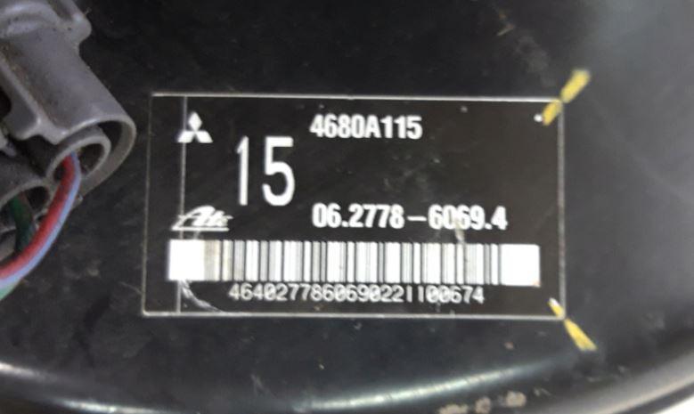 Mitsubishi Lancer VIII 2007-2016 sedan 1.8 16v petrol MT 105 kW 2009  Posilňovač bŕzd 4680A115; 06277860694; 4630A252