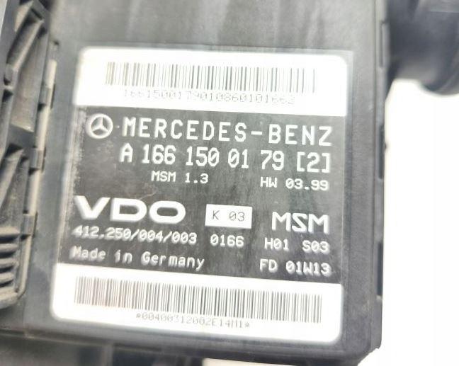 Mercedes A W168 1997-2004 hatchback 1.6 petrol AT 60 kW 2003  Riadiaca jednotka motora A1661500179 A1661404700