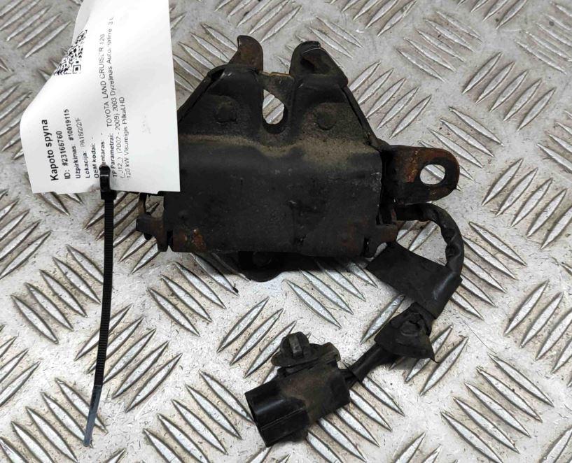 Toyota Land Cruiser J120 2002-2010 hatchback 3.0 D4D diesel AT 120 kW 2004  Zámok prednej kapoty 5351060170 23166760