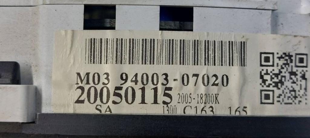 Kia Picanto I 2003-2011 hatchback 1.1 petrol MT 48 kW 2004  Prístrojová doska 94003-07020