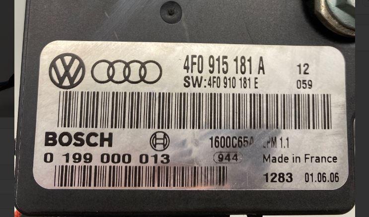 Audi A6 C6 2004-2011 sedan 2.0 TDI diesel MT 103 kW 2008  Modul 4F0915181A
