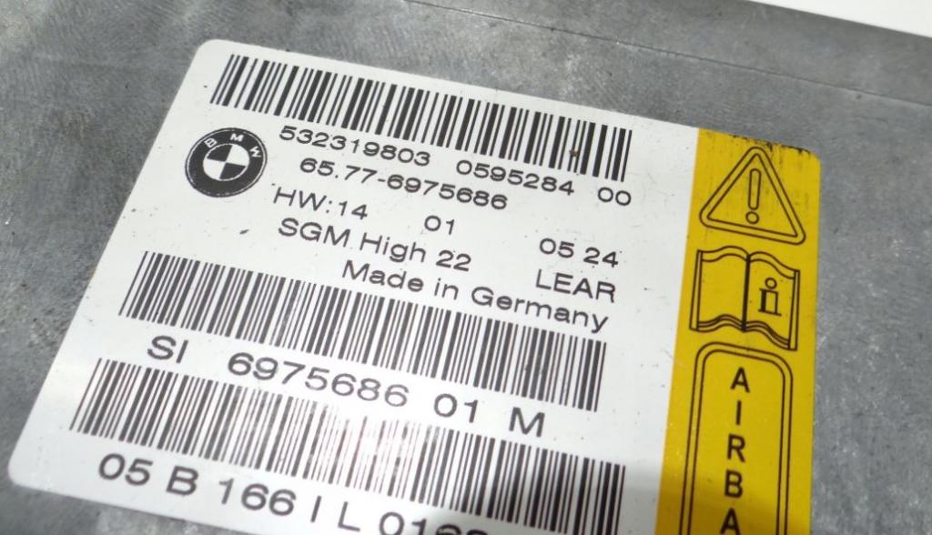 BMW 5 E60 2003-2010 combi 3.0 D diesel AT 160 kW 2004  Riadiaca jednotka airbagu 6975686