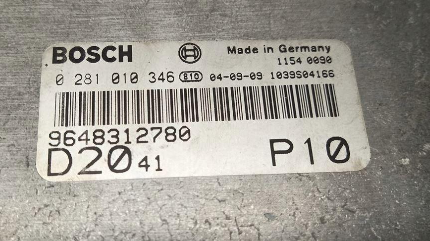 Fiat Ducato III 2006-2014 hatchback 2.0 HDI diesel MT 85 kW 2012  Riadiaca jednotka motora 9648312780