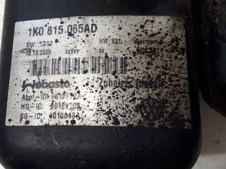 Volkswagen Touran I 2003-2015 hatchback 1.9 TDI diesel 66 kW 2006  Webasto (nezávislé kúrenie) 1K0815065AD